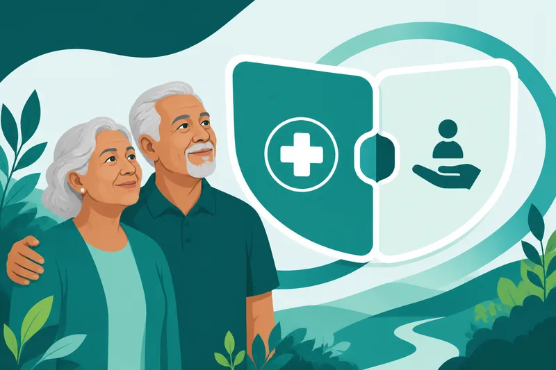 Couple exploring coordinated Medicare and Medicaid coverage